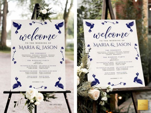 Download Mexican Theme Wedding Program Template - Wedding Collection