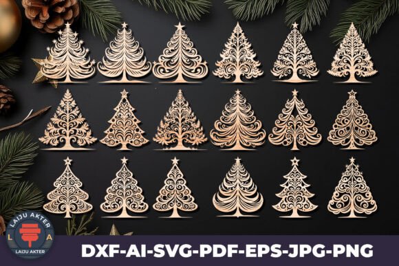 Download Christmas Tree Laser Cut Svg Ornaments - Premium Resources