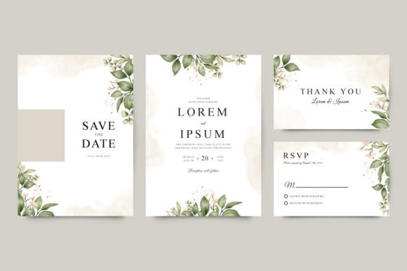 Download Wedding Invitation Template Set - Wedding Collection