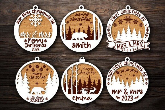 Download Christmas Ornaments Laser Cut Bundle - Premium Bundle