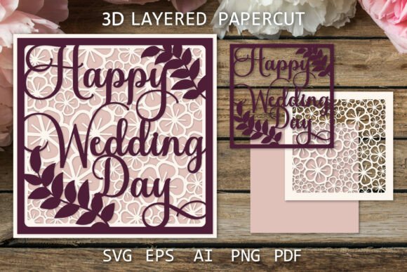 Download Wedding Card SVG, Paper Cut Wedding Card - Wedding Collection