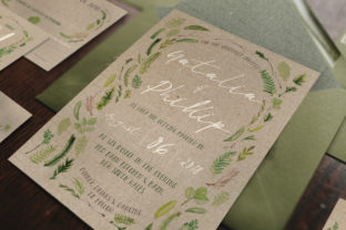 Download Watercolor Foliage Wedding Invitation Suite - Wedding Collection