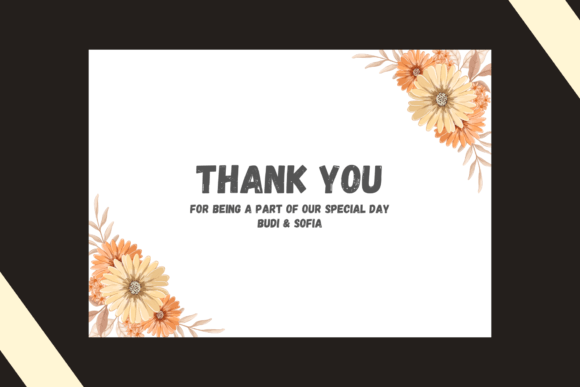 Download Thank You Card for Wedding Template - Wedding Collection